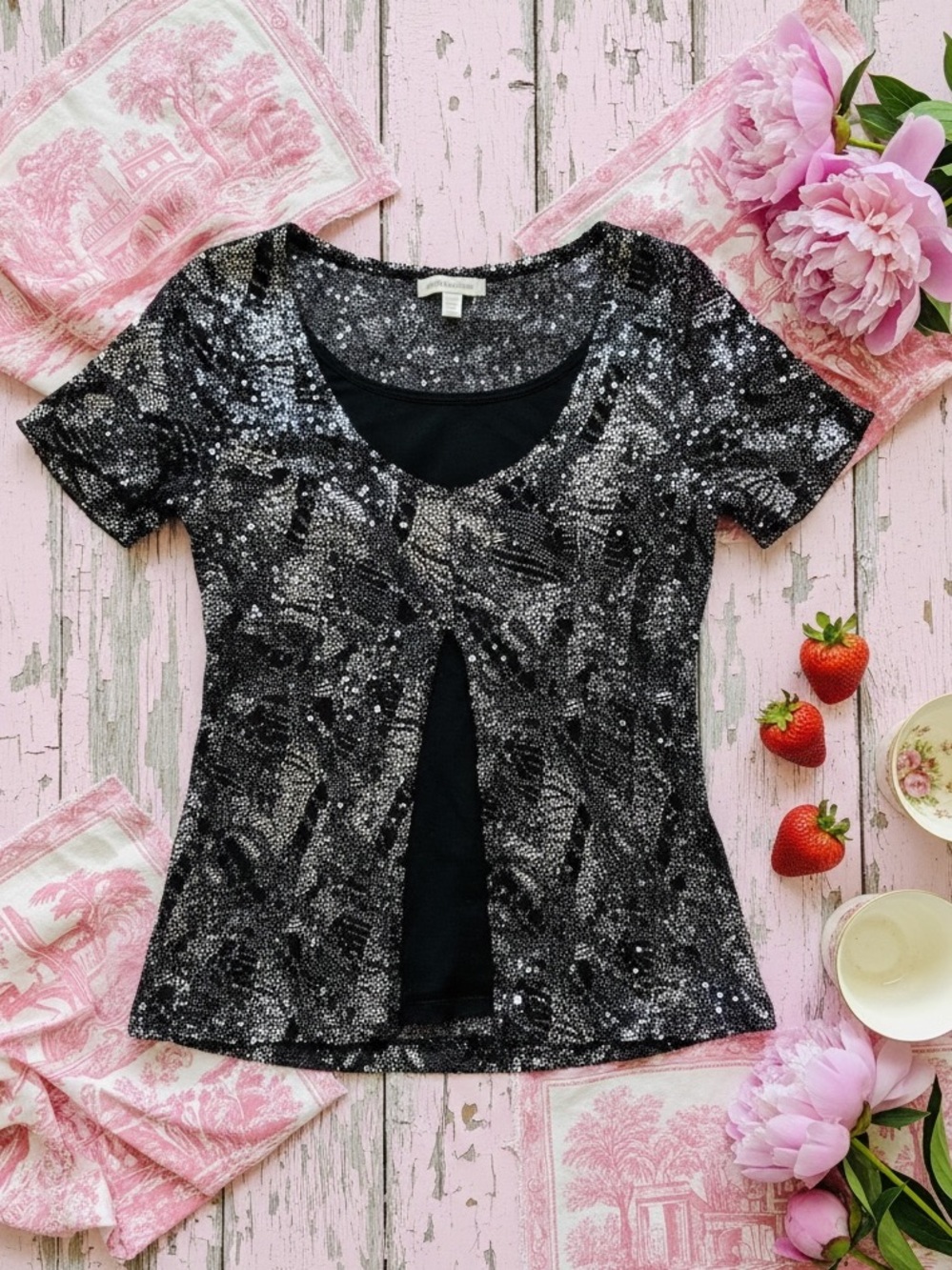 Brittany Black stretchy top